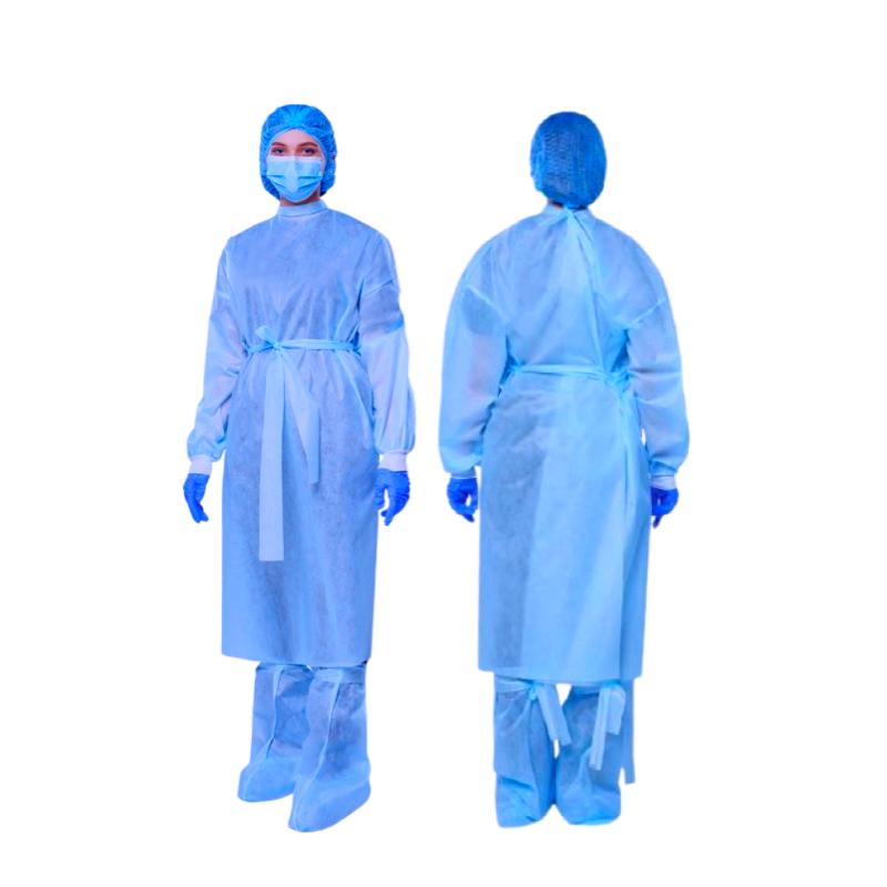 Халат хірургічний, розмір ХХХL(62-64), на зав'язках, рукав на манжеті СМС 40 g/m2(г/м2), стерильний, одноразового використання,ТМ «АХІЛЛ»